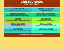 Tablet Screenshot of cristoamado.com.br